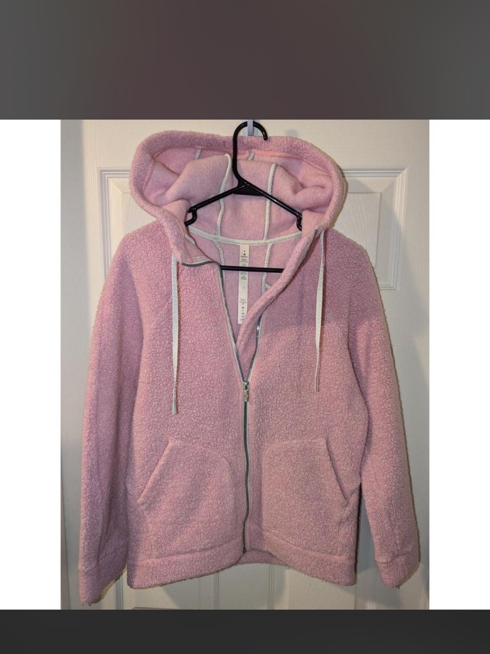 lululemon athletica Pink Sherpa Full-Zip wool Hoodie